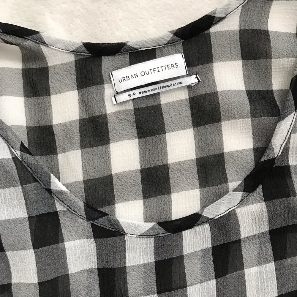 Urban outfitters small sheer plaid dress